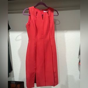 Orange Antonio Milano dress with beautiful piped detail